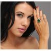 Image 1 : 14KT Yellow Gold 7.59ct Emerald, Ruby and Diamond Ring
