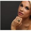 Image 5 : 14KT Yellow Gold 3.73ct Emerald and Diamond Ring