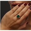 Image 6 : 14KT Yellow Gold 3.73ct Emerald and Diamond Ring