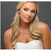 Image 6 : 14KT Rose Gold 2.16ct Tourmaline and Diamond Pendant With Chain