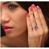 Image 5 : 14KT White Gold 1.58ct Tanzanite and Diamond Ring