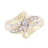 Image 3 : 10KT Yellow Gold 0.10ctw Diamond Ring