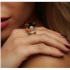 Image 6 : 14KT Yellow Gold 20.17ct Smokey Quartz and Diamond Ring