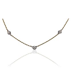 14KT Yellow Gold 0.15ctw Diamond Necklace