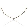 Image 1 : 14KT Yellow Gold 0.15ctw Diamond Necklace