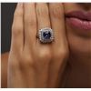 Image 6 : 14KT White Gold 3.11ct Tanzanite and Diamond Ring