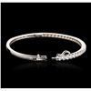 Image 8 : 14KT White Gold 1.93ctw Diamond Bangle Bracelet