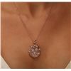 Image 2 : 14KT Rose Gold 2.09ctw Diamond Pendant With Chain