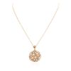 Image 3 : 14KT Rose Gold 2.09ctw Diamond Pendant With Chain