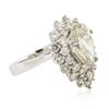 Image 2 : 14KT White Gold 4.69ctw Diamond Ring