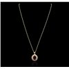 Image 3 : 14KT Yellow Gold 7.80ct Ruby and Diamond Pendant With Chain