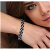 Image 1 : 14KT White Gold 26.52ctw Sapphire and Diamond Bracelet