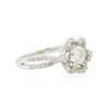 Image 2 : 14KT White Gold 1.16ctw Diamond Ring
