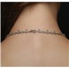 Image 5 : 14KT White Gold 13.78ctw Sapphire and Diamond Necklace