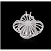Image 2 : 18KT White Gold 0.92ctw Diamond Pendant