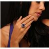 Image 5 : 14KT White Gold 11.08ct GIA Certified Tanzanite and Diamond Ring