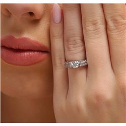 14KT White Gold 0.75ctw Diamond Ring