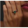 Image 6 : 14KT White Gold 1.05ct Emerald Ring