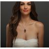 Image 3 : 18KT Three-Tone Gold 40.00ct Citrine and Diamond Pendant With Chain