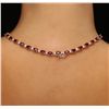 Image 5 : 14KT Yellow Gold 40.78ctw Ruby and Diamond Necklace