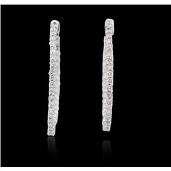 14KT White Gold 0.99ctw Diamond Earrings