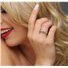 Image 2 : 18KT White Gold 0.80ctw Diamond Ring