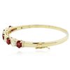 Image 2 : 14KT Yellow Gold 4.90ctw Ruby and Diamond Bracelet