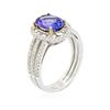 Image 7 : 14KT White Gold 2.14ct Tanzanite and Diamond Ring