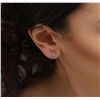 Image 3 : 14KT White Gold 1.17ctw Diamond Stud Earrings