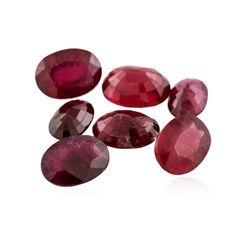 6.63ctw. Oval Cut Ruby Parcel