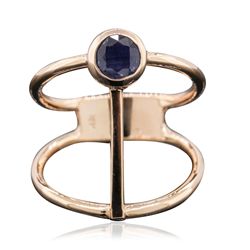 14KT Rose Gold 0.55ct Sapphire Ring