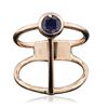 Image 1 : 14KT Rose Gold 0.55ct Sapphire Ring