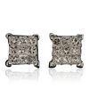 Image 1 : 14KT White Gold 1.69ctw Diamond Earrings