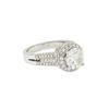 Image 2 : 14KT White Gold 3.87ctw Round Brilliant Cut Diamond Ring