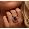 Image 1 : 14KT Yellow Gold 8.09ct Ruby and Diamond Ring