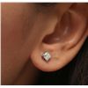 Image 1 : 14KT White Gold 1.15ctw Diamond Solitaire Earrings