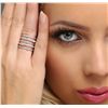 Image 1 : 14KT White Gold 0.77ctw Diamond Ring