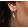 Image 1 : 14KT White Gold 1.23ctw Diamond Earrings