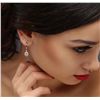Image 2 : 14KT White Gold 1.23ctw Diamond Earrings