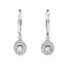 Image 3 : 14KT White Gold 1.23ctw Diamond Earrings
