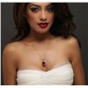 Image 2 : 14KT Yellow Gold 6.47ct Ruby and Diamond Pendant with Chain