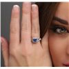 Image 3 : 14KT White Gold 1.62ct Tanzanite and Diamond Ring