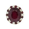 Image 1 : 14KT Yellow Gold 19.69ctw Ruby and Diamond Ring