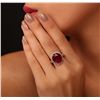 Image 1 : 14KT Yellow Gold 8.66ct Ruby and Diamond Ring