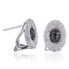 Image 2 : 14KT White Gold 1.01ctw Diamond Earrings