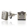 Image 2 : 14KT White Gold 0.73ctw Diamond Earrings