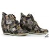 Image 1 : Hero Camouflage Wedge Sneakers worn by Miss Hannigan as portrayed by Cameron Diaz in Annie