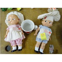 Campbells Soup Boy & Girl Chef Figure