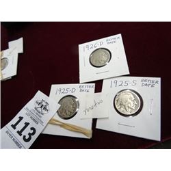 1925D-1925S Indian Head Nickels