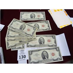 1953-1963 $2.00 Notes (10)